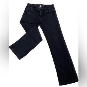 Banana Republic Women’s Trouser Leg Jeans-size 27L-Dark Wash